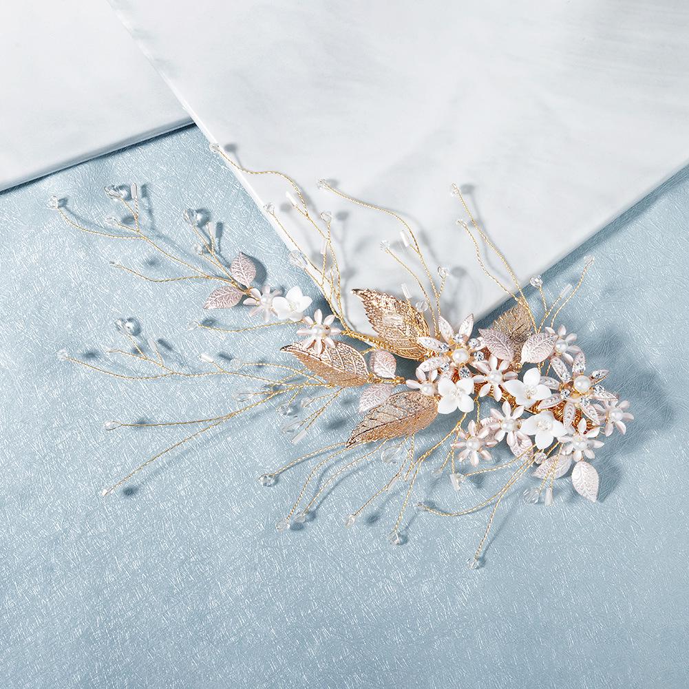 

Elegant Handmade Gold Flower Hairpin for Weddings & Events