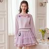 Bailuyu Women's Floral Off-Shoulder Long Sleeve Sweatshirt