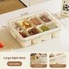 Modern Kitchen Organizer Snack Tray Plastic Food Storage Box 8 Compartments Divider BPA Free Leak-Proof Eco-Friendly Portable