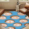 Monster Scientist Round Rug for Livingroom,Bedroom, Palyroom, Chair Rug, Area rug, Circle Carpet, Large Size Fan Christmas gift