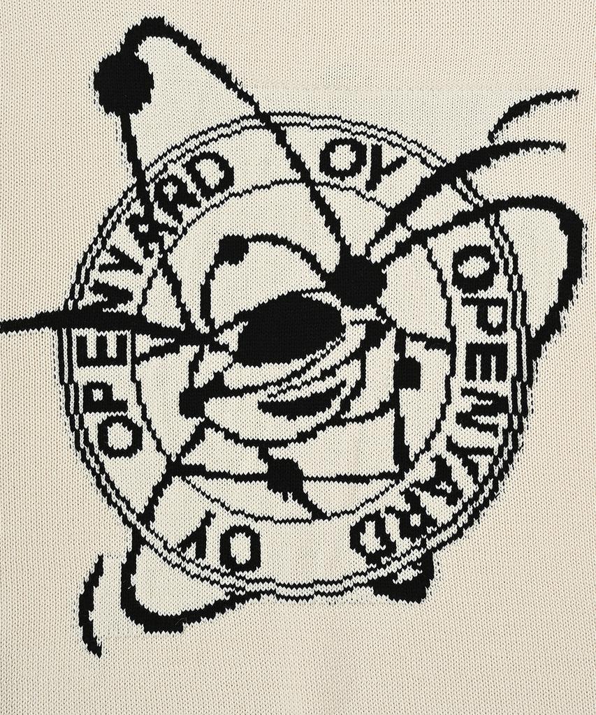 Opeunyadeu(Owai) Planitary Orbit Logo Knit - Ivory