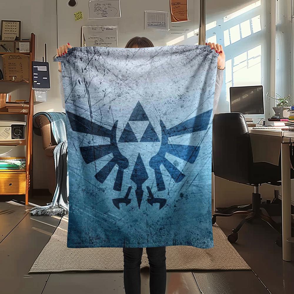 

1Pc Link Zelda Print Flannel Blanket, High quality Comfortable for All Seasons, Home Decor, Warmth and Comfort, Perfect for Christmas Gifts 80cm x 120cm