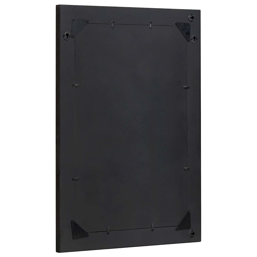 Bathroom Mirror Black and Silver 70 x 50 x 2.5 cm