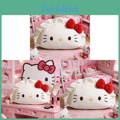 Kt Cat Dumpling Cartoon Plush Pillow For Bed Couch Reading Support