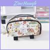 Hello Kitty Maltese Capybara Flap Pencil Case With Canvas Material For Students And Office Use