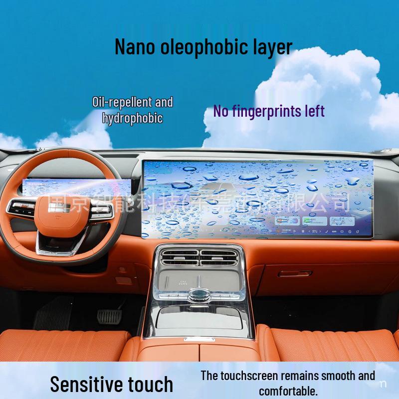 Tempered Film for 25 Galaxy M9 Models: Navigation & Central Control Screen TPU Interior Protector.