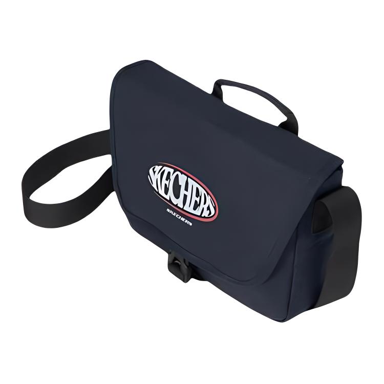 New Skechers Fabric Messenger Bag, Shoulder Bag, Handbag Regular Unisex Eclipse Blue L125U059-005Z