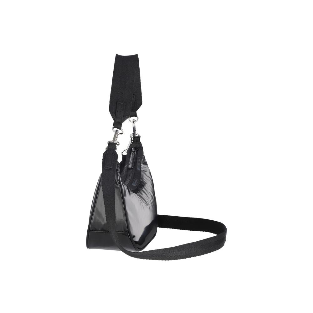 Lesportsac Black Shine Small Convertible Hobo Bag [3752.M135]
