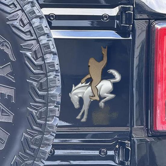 Bigfoots Adventure Car Sticker 5.5'' Big Foot Logo Decal for SUV UV Bigfoots Riding A Bronco Sticker SUV Look Enhancement Stickers