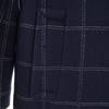 Marc by Marc Jacobs Check Pattern Wool Coat 4 Navy Women Used