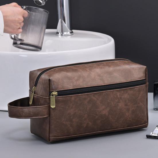 Reise-Kulturbeutel Herren Damen Toilettenartikel-Organizer Wasserdichte Kosmetiktasche Aufbewahrungstasche für Rasierzubehör Pflegeutensilien