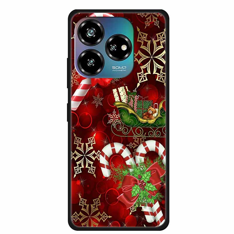 Christmas Lovely Cover For ZTE Axon 60 Lite Case  Axon60 50 40 Lite Pro Ultra 30 Soft Silicone TPU Phone Case For ZTE Axon 60 4G