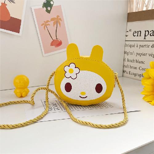 New Cute Pineapple Children's Bag Little Girl Messenger Bag Fashion Cartoon Shoulder Bag Baby Accessories Coin Purse