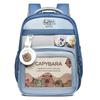 Children's school bag, new cartoon backpack, primary school bag, large-capacity load-reducing ridge backpack, cross