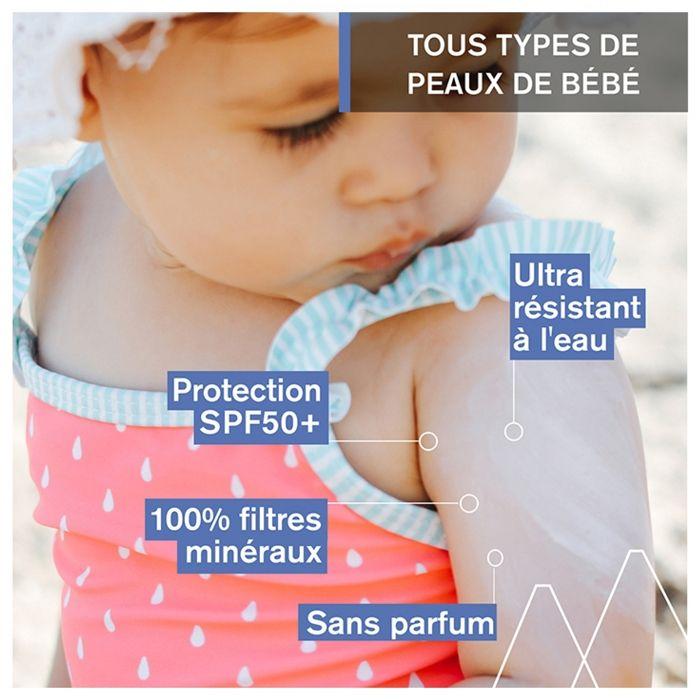 Crème solaire - Uriage - Bébé 1ere Crème Minérale - SPF50+ - 50ml - Protection UVA/UVB