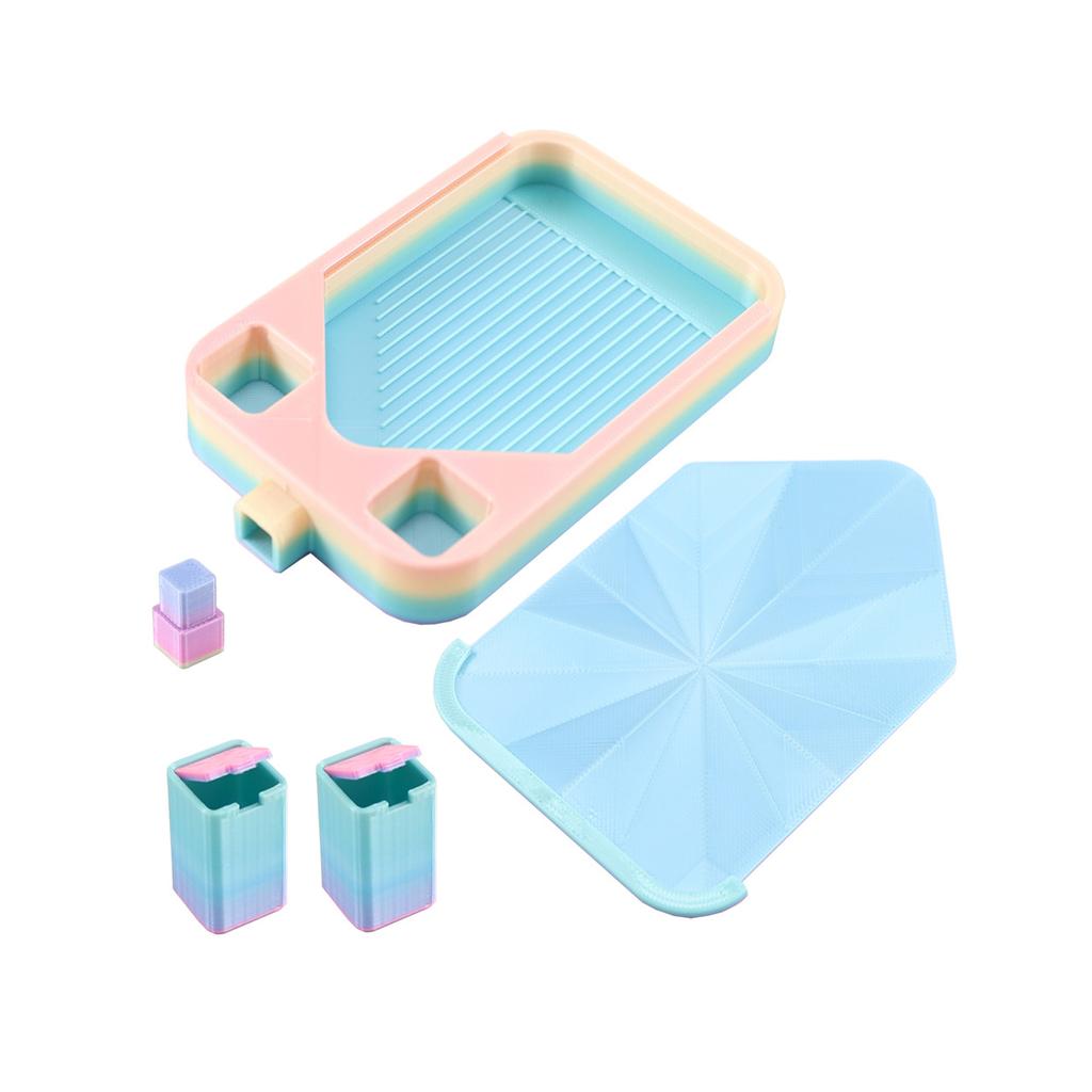 Efficient Beads Painting Accessory Tray Includes Cover And Small Bin For Spill Proof Crafting Easy To Cleaning