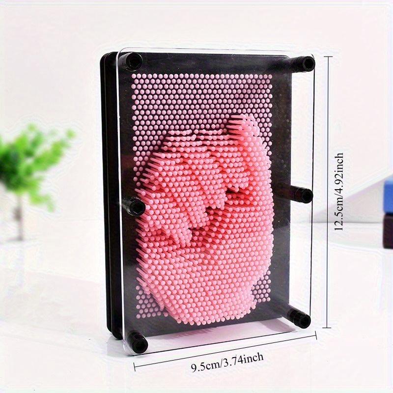 DIY 3D Pin Art Set with 4 Color Options - Rainbow Plastic Pin Art Board Sensory Sculpture, Perfect Gift for Various Pin Art Creations