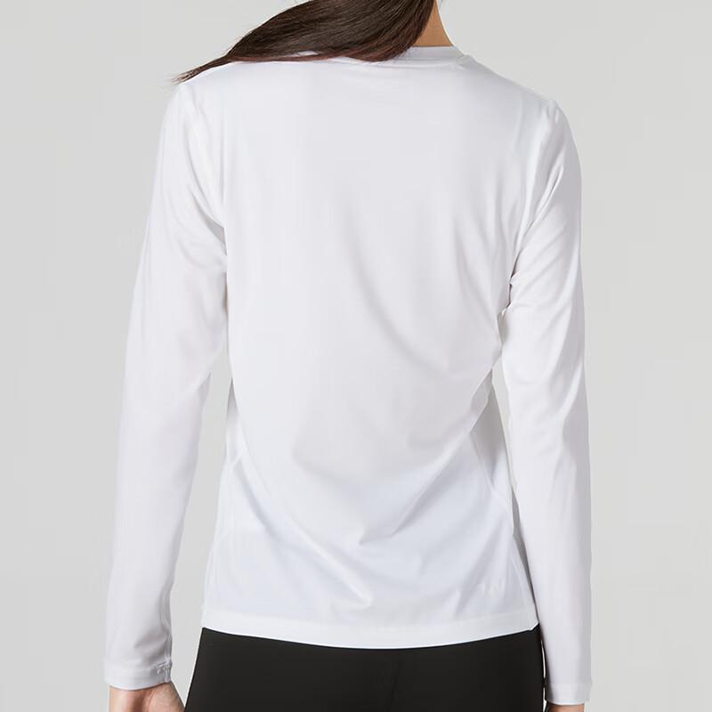 Under Armour Logo Print Breathable Long Sleeve T-Shirt Women Tops White 22600308-100
