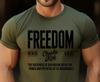 Charlie Kirk Freedom USA American Flag Patriotic Conservative T Shirt