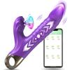 App Bluetooth Impact Telescopic Vibrator Female Sex Toy Vibrator Vaginal Massager Clitoral Stimulator Couple Adult Products