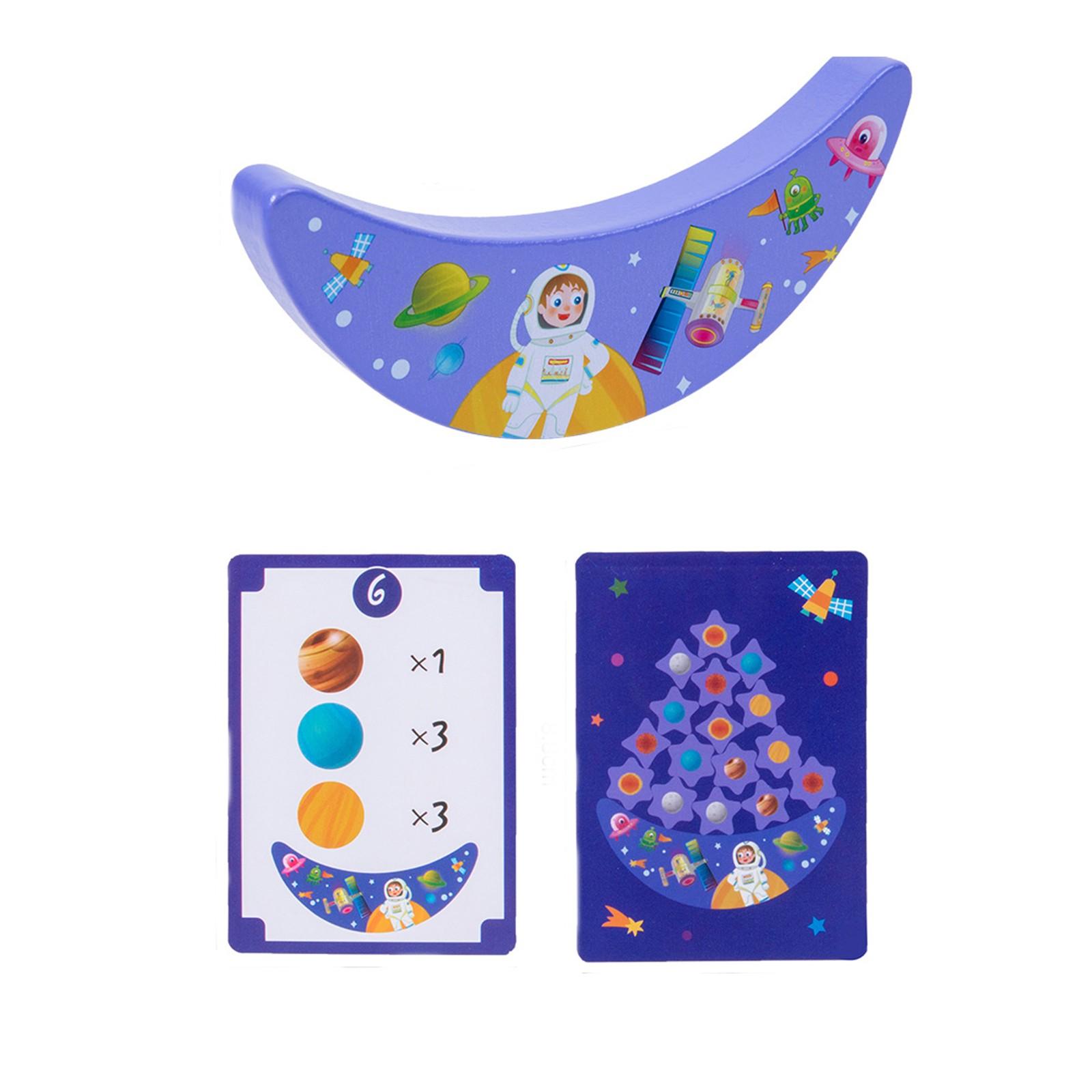 

Planet Star Sky Balance Building For Early Education And Brain Development, Suitable For Children, Helps To Fine Motor Skills - Sorting And One Size синий