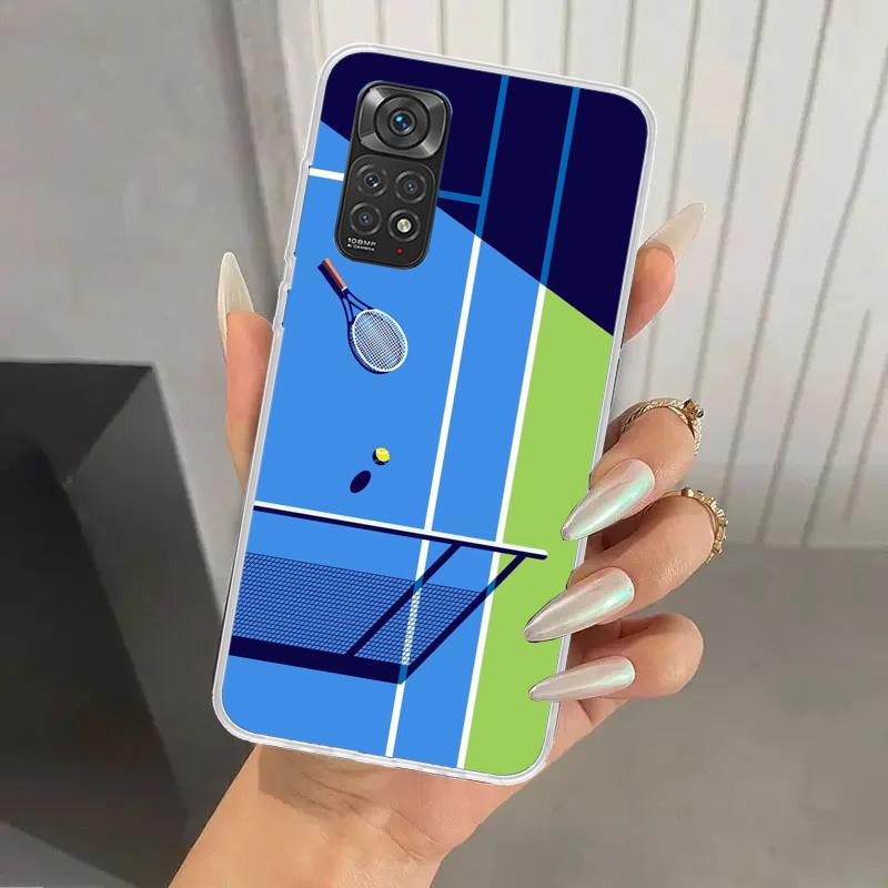 Tennis Sport Phone Case for Xiaomi Redmi Note 15 14 14S 13 12S 12 Pro 11S 11 Plus 11T 11E 10S Soft Funda Print Shell Redmi Note