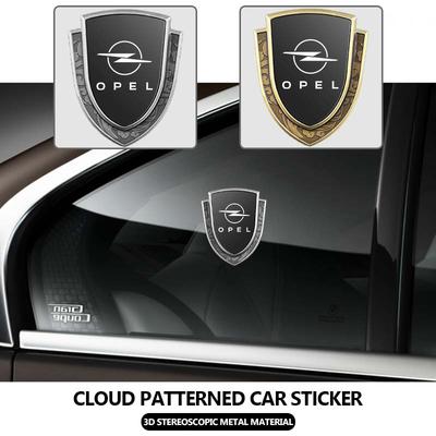 Cloud Patterned Aluminum Car Emblem Badge Self-Adhesive Auto Sticker For Insignia Corsa Zafira Meriva Mokka Astra H K C D