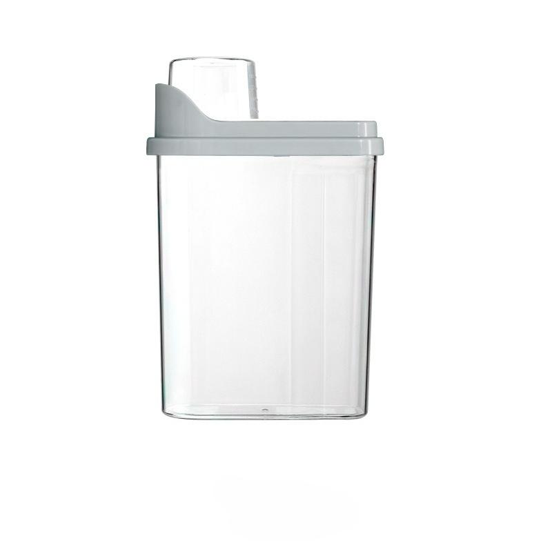 

2.5L Transparent Double Layer Sealed Moisture-proof Pet Snack Jar Food Storage Bucket Dog Food Bucket Cat Food Bucket серый