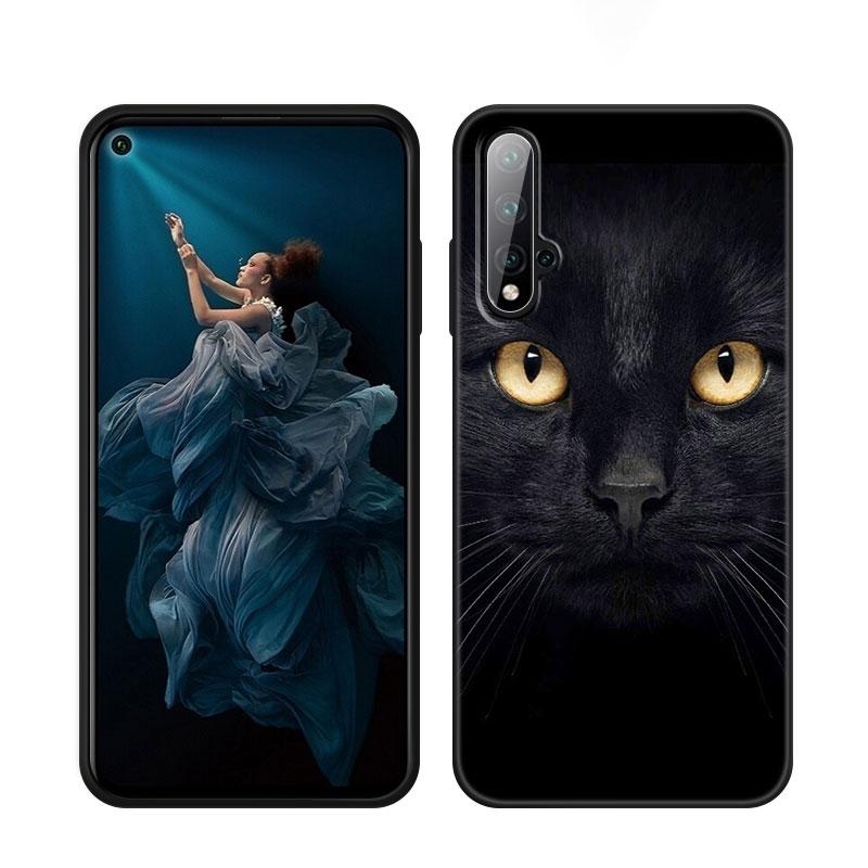 

Черный кот, пристально смотрящий, черный чехол для телефона для Honor 70 90 Lite X40 GT X50 i X5 Plus X6A X6S X7A X8A X8B X6 X7 X8 X9 4G X9A X9B 5G Honor 70 Lite 5G