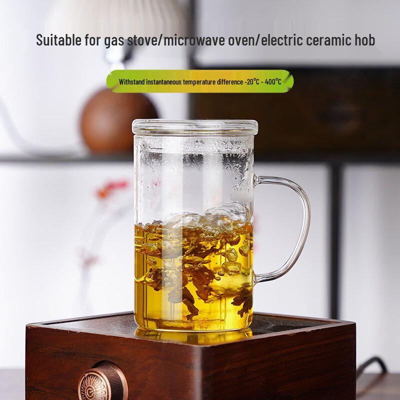 ZISIZ High Borosilicate Glass Tea Cup