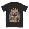 Bobr Kurwa Drinking Beer T Shirts Unisex Cotton Leisure TShirts O Neck Tee Shirt Short Sleeve Tops Plus Size