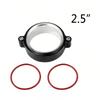 For Turbo Intake Pipe 2"/2.5"/3"/4" Aluminum Exhaust HD V-band Clamp w Flange System Assembly Anodized Clamp With Flange Kit