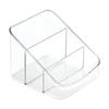 3-Tier Packet Organizer Bin Clear Plastic Storage Tea Bags Coffee Sweeteners Cocoa Mix Countertop Bathroom Office Use