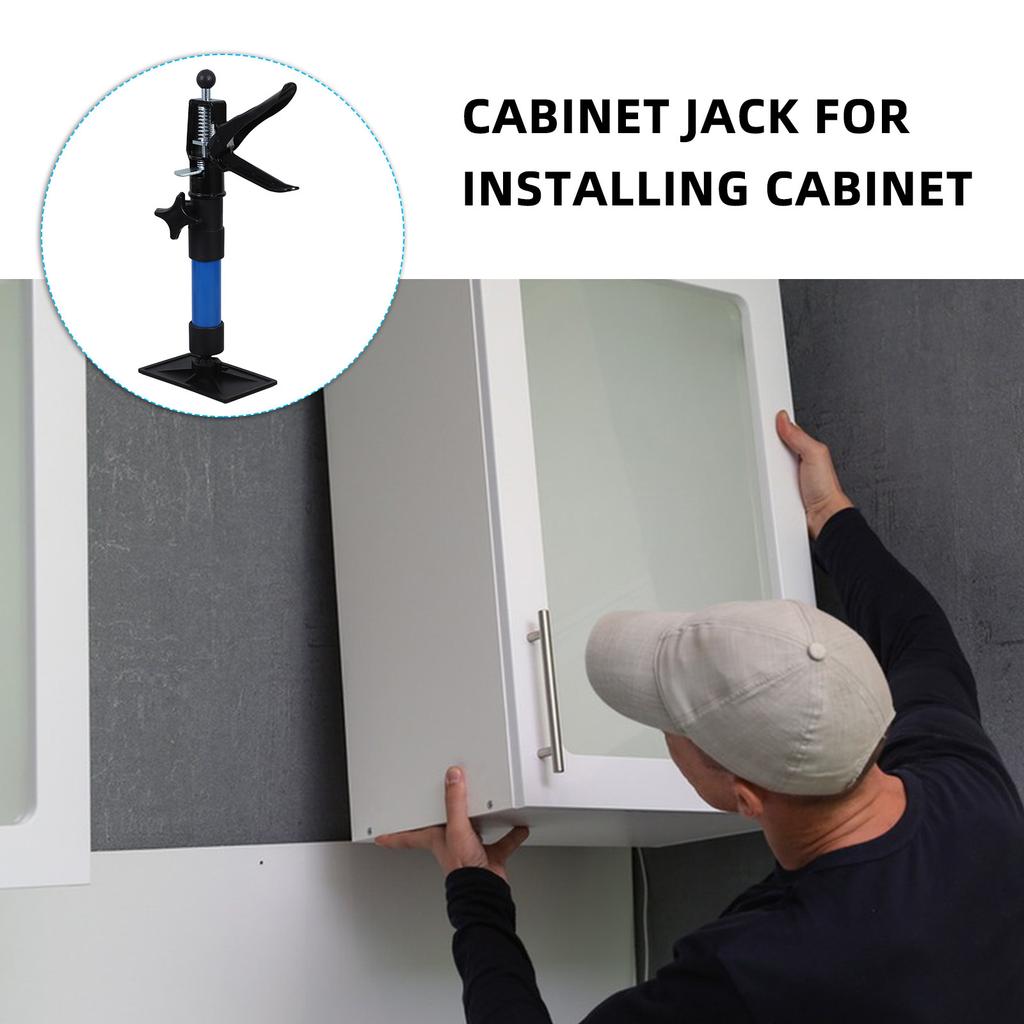Macaco Elevador de Gabinete com Haste Telescópica Ajustável para Instalação de Armários Ferramenta de Nivelamento DIY Fácil para Gabinete de Banheiro