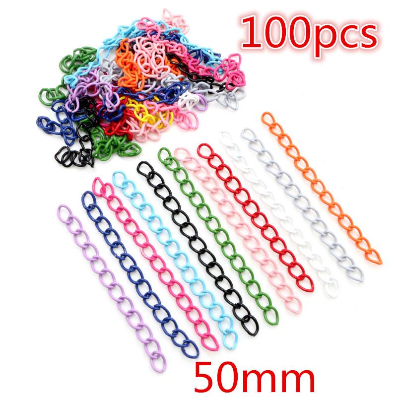 New Colors Mixed Alloy Open Rings Lobster Clasp Hooks DIY Keychain Jewelry Making Findings Supplies Accessories