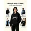 Female Oversized Streetwear Pullover Hoodie Halloween Spooky Ghost Print Autumn Winter Lounge Wear Women Clothes