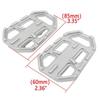 2X Motorcycle Wide Foot Peg Pedals Rest Footpegs Fits BMW R1200GS F850GS Chrome