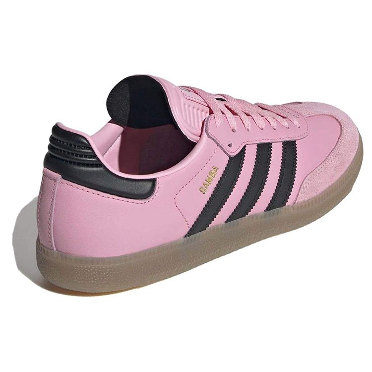 Lionel Messi x adidas Samba Inter Miami CF - Kit Domicile Baskets Homme Rose Rose Clair Noir Principal IH8158