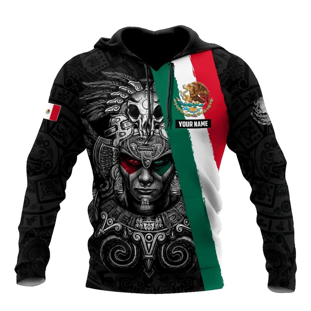 2025 Europe, America, Europe and America men's sweater Mexico logo boys sweater 3D printing autumn and winter hooded sweater