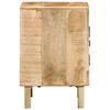 Szafka Nocna 40X32X46 Cm Drewno Lite Surowe Mango