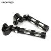 1.25" 32mm Motorcycle Foot Pegs Highway Engine Guard Crash Bars Footrest Mount Clamp For Harley Road King Electra Glide Softail