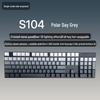 S104 Hot-Swappable Wired Mechanical Keyboard - Blue/Brown Switch, Perfect for Men & Women Gamers