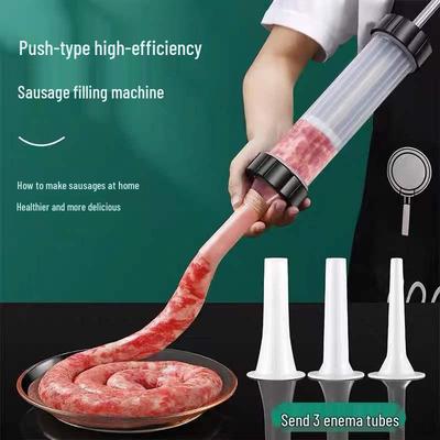 Manual Sausage Maker: Household Enema Device for Filling Sausages and Casing Meat