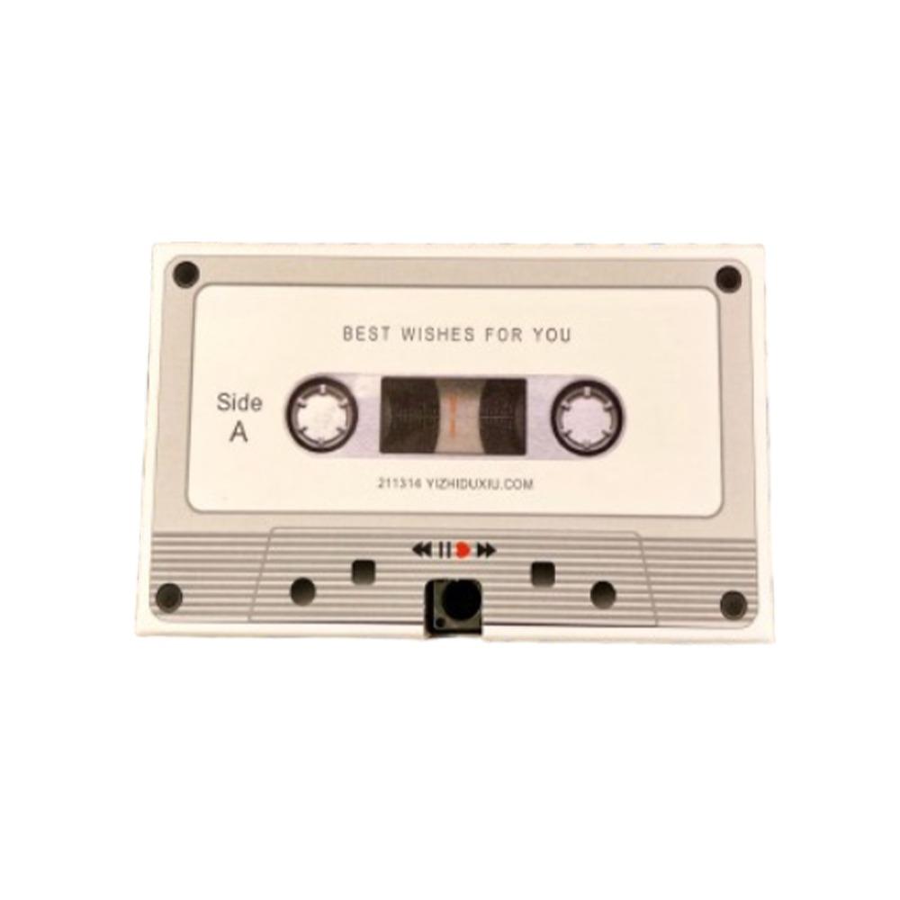 Stylish Message Recording Cassette Elegant Sound Greeting Card  Party Gift