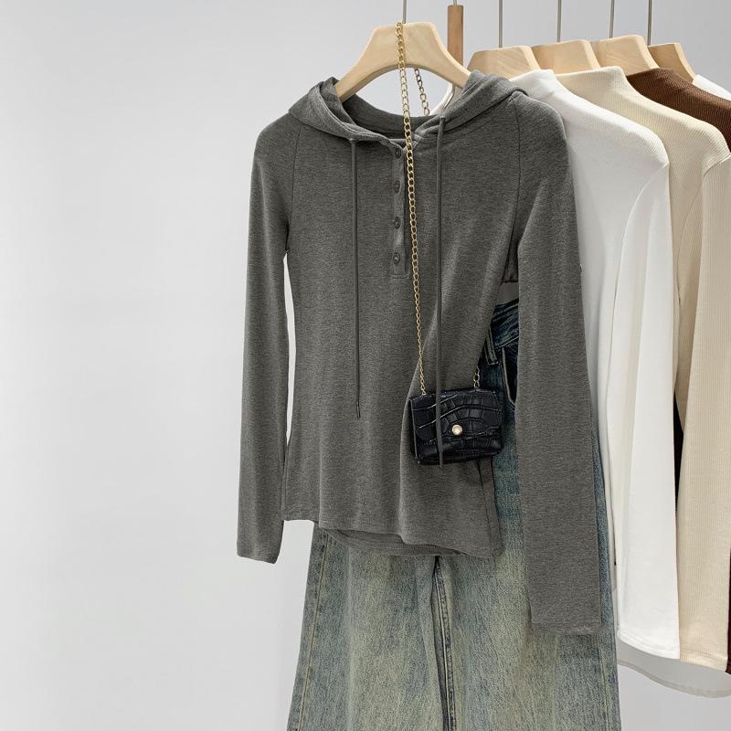 

Stylish Slim-Fit Grey Half-Zip Hoodie for Women - 2025 Autumn/Winter Collection XL темно-синий