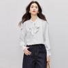 Kasey Women's Chiffon Bow Tie Long Sleeve Blouse