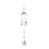 Faux Crystal Suncatcher, Colorful Prisms Window Hanging Sun Catcher, Moon Sun Rainbow Maker Chain Pendant for Garden Home Decor