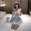 Sexy Underwear Two-dimensional Japanese Cute Chest Wrap Lolita Maid Pleated Pure Desire Dress