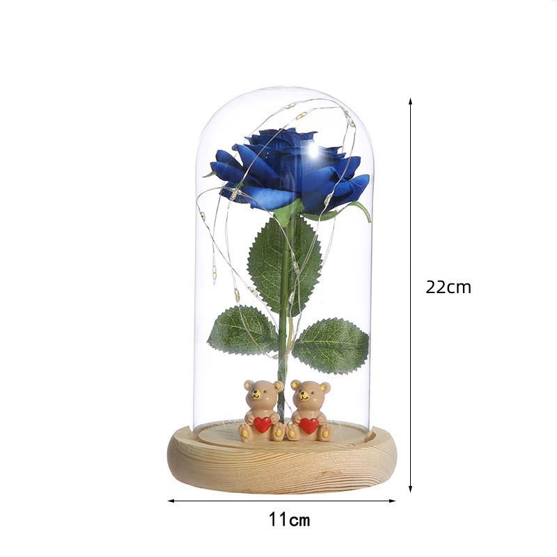 Creative new Valentine's Day gifts, rose eternal flower lighting, party event decoration atmosphere lights