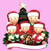 DIY Family Statue Christmas Decorations For Home Xmas New Year 2022 Christmas Decoration On Tree Ornament